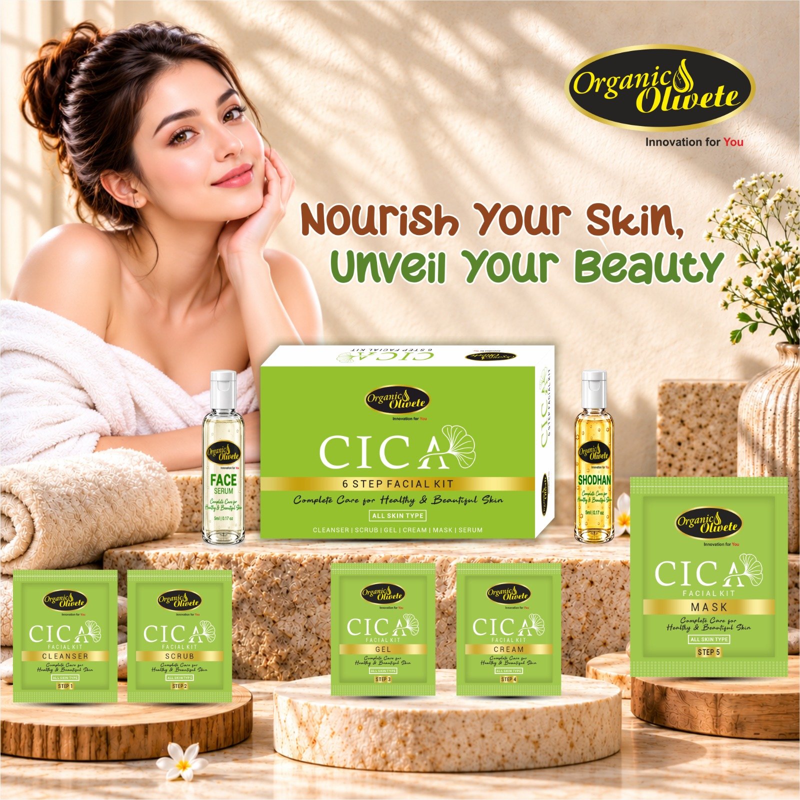 CICA 6 STEP FACIAL KIT